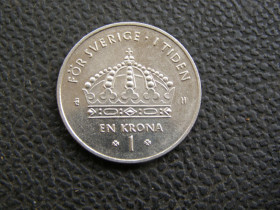 Швеція Швеция ^/--/^ 1 крона Швеция 2004 г ^_^^^ 1 крона Швеція 2004 - фото фото фото