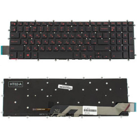 Клавіатури Клавиатуры ^/--/^ Клавиатура для ноутбука DELL (Inspiron: 7566, 7567) rus, black, без фрейма, подсветка клавиш RED ^_^^^ Клавіатура для ноутбука DELL (Inspiron: 7566, 7567) rus, black, без фрейму, підсвічування клавіш RED - фото фото фото
