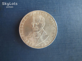 НДР, ФРН ГДР, ФРГ ^/--/^ Монета 5 марок Німеччина ФРН 1968 J Фридріх Вільгельм Райффайзен срібло ^_^^^ Монета 5 марок Германия ФРГ 1968 J Фридрих Вильгельм Райффайзен серебро - фото фото фото