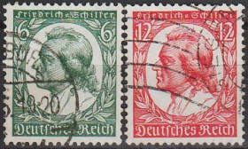Третій Рейх (-) Третий Рейх (-) ^/--/^ 1934 - Рейх - Ф.Шиллер Мі.554-55 _1,60 € ^_^^^ 1934 - Рейх - Ф.Шиллер Ми.554-55 _1,60 € - фото фото фото