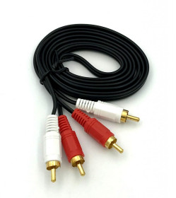 Кабелі та перехідники Кабели и переходники ^/--/^ Кабель аудио 2 /--/ RCA-2 /--/ RCA  (2 тюльпана - 2 тюльпана) 1.5 м ^_^^^ Кабель аудіо 2 /--/ RCA-2 /--/ RCA (2 тюльпана - 2 тюльпана) 1.5 м - фото фото фото