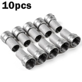 Аксесуари та комплектуючі Аксессуары и комплектующие Кабелі та перехідники Кабели и переходники ^/--/^ //-10 в 1 !!! - КОАКСІАЛЬНІ З&amp;apos;ЄДНУВАЧІ Rg /--/ 6 F-типу - 75 Ом - КОНЕКТОР для КАБЕЛЮ-// ^_^^^ // 10 в 1!!! - КОАКСИАЛЬНЫЕ СОЮЗЫ - 75 Ом - КОНЕКТОР для КАБЕЛЯ// - фото фото фото