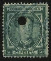 Іспанія Испания ^/--/^ Испания 1876 /--/ г. № 160 oder ^_^^^ Іспанія 1876 /--/ р. No 160 oder - фото фото фото