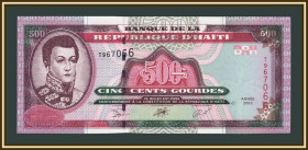 Карибський басейн Карибский бассейн ^/--/^ Гаити 500 гурдов 2003 P-270  (270 /--/ b) UNC ^_^^^ Гаїті 500 гурдів 2003 P-270 (270 /--/ b) UNC - фото фото фото