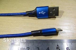 Кабелі Кабели ^/--/^ USB Кабель Синий 2 /--/ м Micro Usb ^_^^^ USB Кабель Синій 2 /--/ м Micro Usb - фото фото фото