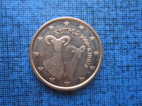 Кіпр Кипр ^/--/^ монета 1 евроцент Кипр 2008 фауна муфлон ^_^^^ 1 євроцент Кіпр 2008 фауна муфлон - фото фото фото