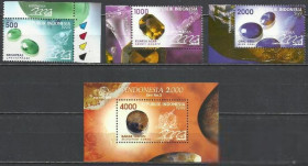 Індонезія Индонезия ^/--/^ Индонезия 1999 минералы 3 /--/ м.бл. ^_^^^ Індонезія 1999 мінерали 3 /--/ м.бл. - фото фото фото