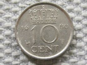 Нідерланди Нидерланды ^/--/^ Нидерланды 10 центов 1980 года #3973 ^_^^^ Нідерланди 10 центів 1980 року #3973 - фото фото фото