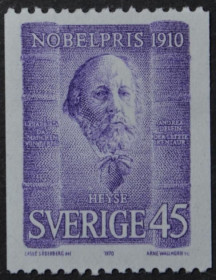 Інше Другое ^/--/^ Швеция Нобель Пауль Хейзе - немецкий писатель 1970 ^_^^^ Швеція Нобель Пауль Хейзе — німецький письменник 1970 - фото фото фото