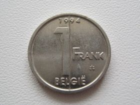 Бельгія Бельгия ^/--/^ Бельгия 1 франк 1994 года BELGIE 21867 ^_^^^ Бельгія 1 франк 1994 року BELGIE 21867 - фото фото фото