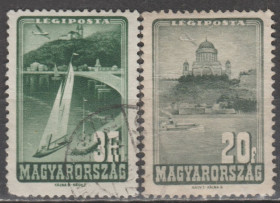Угорщина Венгрия ^/--/^ Венгрия Угорщина 1947 авиапочта туризм флот ^_^^^ Угорщина 1947 авіапошта туризм флот - фото фото фото