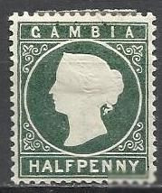 Гамбія Гамбия ^/--/^ Гамбия брит. 1886-93 королева Виктория 1 /--/ м. ^_^^^ Гамбія Бріт. 1886-93 королева Вікторія 1 /--/ м. - фото фото фото