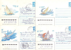 Тематичні колекції Тематические коллекции ^/--/^ Флот . СССР 1987 г  8 ХМК  -  подборка - 3 скана ^_^^^ СРСР 1987 р 8 ХМК - добірка - 3 скана - фото фото фото