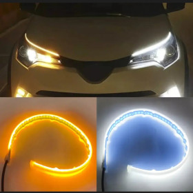 Додаткова оптика Дополнительная оптика ^/--/^ Гнучкі ходові вогні LIGHT SOFT ARTICLE LAMP із повторювачем повороту для авто ^_^^^ Гибкие ходовые огни LIGHT SOFT ARTICLE LAMP с повторителем поворота для авто - фото фото фото