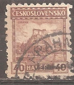 Чехословаччина Чехословакия ^/--/^ Чехословакия 1926 Sc.115 used с водяным знаком ^_^^^ Чехословаччина 1926 Sc.115 used з водяним знаком - фото фото фото