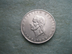 Германія (-) Германия (-) ^/--/^ Германия.2 Марки 1934 г 175 лет со дня рождения Фридриха Шиллера.Третий рейх. Серебро.Сохран! ^_^^^ Німеччина.2 Марки 1934 р 175 років від дня народження Фрідріха Шиллера. Третій рейх. Срібло. Збереження! - фото фото фото