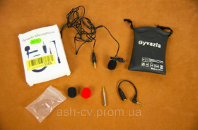 Навушники Наушники ^/--/^ Мікрофон, високоякісний, петличний, Amazon, GYVAZLA, Clip, Microphone, 3.5 мм ^_^^^ Микрофон, высококачественный, петличный, Amazon, GYVAZLA, Clip, Microphone, 3.5 мм - фото фото фото