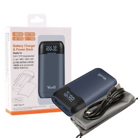 Зовнішні акумулятори (Power Bank) Внешние аккумуляторы (Power Bank) ^/--/^ Якісний корпус зовнішнього акумулятора PowerBank Yonii QC /--/ 3.0 PD 18 Вт, 18650, 217000, 20700 ^_^^^ Качественный корпус внешнего аккумулятора PowerBank Yonii QC /--/ 3. 0 PD 18 Вт, 18650, 217000, 20700 - фото фото фото