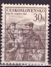 Чехословаччина Чехословакия ^/--/^ Чехословакия. День армии  (серия без 1 м.) 1955 г. ^_^^^ Чехословаччина. День армії (серія без 1 м.) 1955 - фото фото фото