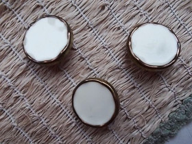  ^/--/^ Пуговицы нарядные 3 шт Д = 22 мм, из СССР, For Hand Made ^_^^^ Гудзики нарядні 3 шт Д = 22 мм, з СРСР, For Hand Made - фото фото фото