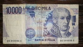 Італія, Ватикан Италия, Ватикан ^/--/^ ITALY Италия 10000 лир 3 сентября 1984 Ciampi, Speziali ^_^^^ ITALY Італія 10000 лір 3 вересня 1984 Ciampi, Speziali - фото фото фото