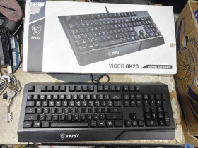 Клавіатури Клавиатуры ^/--/^ Игровая клавиатура с подсветкой MSI Vigor GK /--/ 20 USB № 26150401 ^_^^^ Ігрова клавіатура з підсвіткою MSI Vigor GK /--/ 20 USB No 26150401 - фото фото фото