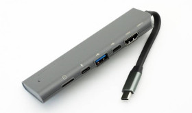 Кабелі та перехідники Кабели и переходники ^/--/^ Переходник Type-C to HDMI USB /--/ 3.0 2 /--/ x USB-C TF docking hub ^_^^^ Переходник Type-C to HDMI USB /--/ 3. 0 2 /--/ x USB-C TF docking hub - фото фото фото