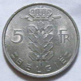 Бельгія Бельгия ^/--/^ Бельгія 5 франків 1974 року BELGIË #6 /--/ П /--/ 1713 ^_^^^ Бельгия 5 франков 1974 года BELGIË #6 /--/ П /--/ 1713 - фото фото фото
