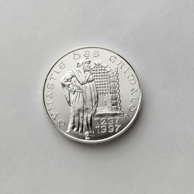Монако Монако ^/--/^ 100 ФРАНКОВ МОНАКО 1997 состояние UNC серебро 15/0.900 РЕДКАЯ!!! ^_^^^ 100 франків МОНАКО 1997 стан UNC срібло 15/0.900 РІДКА!!! - фото фото фото
