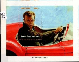 Інше Другое ^/--/^ Танзания Кино Автомобиль Джеймс Дин 1996 ^_^^^ Танзанія Кіно Автомобіль Джеймс Дін 1996 - фото фото фото