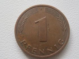 Сучасні c  року Современные c  года ^/--/^ Германия 1 пфенниг 1990 года F 28740 ^_^^^ Німеччина 1 пфеніг 1990 F 28740 - фото фото фото