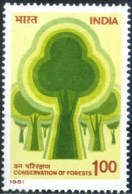 Індія Индия ^/--/^ Индия. Сохранение лесов   (серия)** 1981 г. ^_^^^ Індія. Збереження лісів (серія) 1981 - фото фото фото