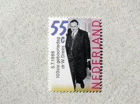 Бенілюкс Бенилюкс ^/--/^ Поштова марка Нідерланди 1986 рік ** ^_^^^ Почтовая марка Нидерланды 1986 год ** - фото фото фото