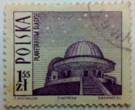 Польща Польша ^/--/^ Польша 1966 Планетариум, гашеная ^_^^^ Польща 1966 Планетаріум, гашена - фото фото фото
