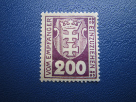 Інше Другое ^/--/^ Марка Німеччина Данциг  (Гданьск) 1921 стандарт доплата 200 пф MH ^_^^^ Марка Германия Данциг (Гданьск) 1921 стандарт доплата 200 пф MH - фото фото фото