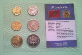 Марокко Марокко ^/--/^ Набор монет МАРОККО блистер запайка пластик набір ^_^^^ Набор монет МАРОККО блистер запайка пластик набор - фото фото фото