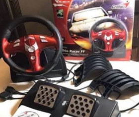 Sony Sony ^/--/^ Авто кермо Xbox 1 PlayStation 1 2 3 PC Genius Trio Racer FF руль ^_^^^ Авто руль Xbox 1 PlayStation 1 2 3 PC Genius Trio Racer FF руль - фото фото фото