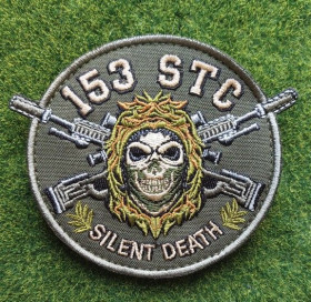 Інше Другое ^/--/^ Шеврон Украина  153 STC  SILENT DEATH № 3503 ^_^^^ Шеврон Украина 153 STC SILENT DEATH No 3503 - фото фото фото
