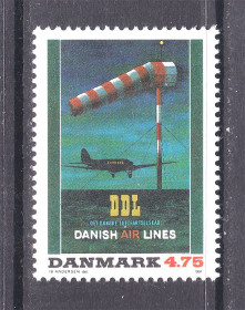 Транспорт Транспорт ^/--/^ Авиация . Дания  1991 г MNH - ^_^^^ Данія 1991 MNH - фото фото фото