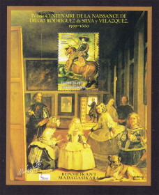 Мистецтво Искусство ^/--/^ NM Искусство . Мадагаскар 1999 г MNH - блок - ^_^^^ Мадагаскар 1999 MNH - блок - фото фото фото