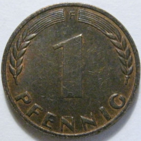 НДР, ФРН ГДР, ФРГ ^/--/^ Німеччина 1 пфеніг 1972 року F 41310 ^_^^^ Германия 1 пфенниг 1972 года F 41310 - фото фото фото