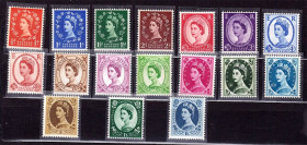 Великобританія Великобритания ^/--/^ Великобритания 1958 г MNH - HM QE-II -  стандарт  - ^_^^^ Великобританія 1958 MNH - HM QE-II - стандарт - фото фото фото