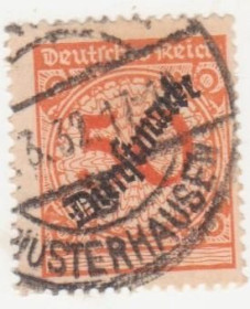 Веймарська республіка Веймарская республика ^/--/^ Германия 1923 г.№  103 гашеная ^_^^^ Німеччина 1923 р. No 103 гашена - фото фото фото