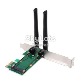 Модемні, мережеві карти Модемные, сетевые карты ^/--/^ Адаптер, переходник с mini PCI-E на PCI-E X /--/ 1 для установки в ПК WI-Fi беспроводной сетевой карты, с ноутбука ^_^^^ Адаптер, перехідник з mini PCI-E на PCI-E X /--/ 1 для установки в ПК WI-Fi бездротової мережевої карти, з ноутбука - фото фото фото