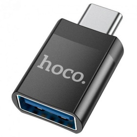 Шлейфи, перехідники Шлейфы, переходники ^/--/^ OTG перехідник HOCO UA /--/ 17 USB /--/ 3.0 Type C Male to USB Female Чорний ^_^^^ OTG переходник HOCO UA /--/ 17 USB /--/ 3. Type C Male to USB Female - фото фото фото