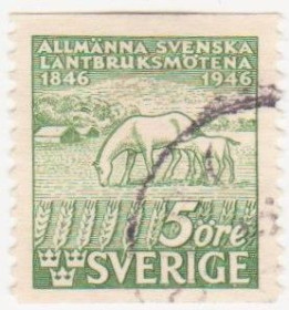 Скандинавія Скандинавия ^/--/^ Швеция 1946 г. № 323 гашеная ^_^^^ Швеція 1946 р. No 323 гашена - фото фото фото