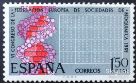 Іспанія Испания ^/--/^ Испания 1969 наука Mi 1807 MNH ^_^^^ Іспанія 1969 наука Mi 1807 MNH - фото фото фото