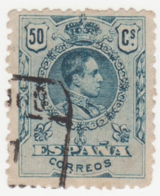 Іспанія Испания ^/--/^ Испания  1909 г. № 243 гашеная ^_^^^ Іспанія 1909 р. No 243 гашена - фото фото фото