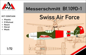 : : ^/--/^ AMG 72425 Messerschmitt Bf.109 /--/ D Swiss Air Force, 1/72 масштаб ^_^^^ AMG 72425 Messerschmitt Bf.109 /--/ D Swiss Air Force 1/72 масштаб - фото фото фото