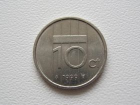 Нідерланди Нидерланды ^/--/^ Нидерланды 10 центов 1999 года 23284 ^_^^^ Нідерланди 10 центів 1999 року 23284 - фото фото фото